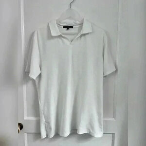 Robert Barakett White Cotton Polo Size L
